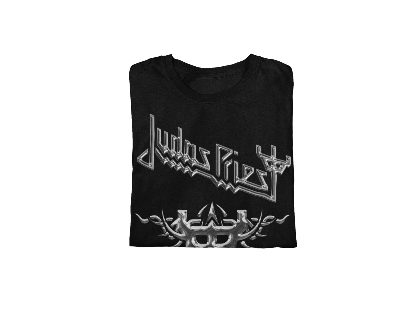 Stakes Judas Priest - Liquid Metal Logo Jumbo Print T-Shirt [Apparel]