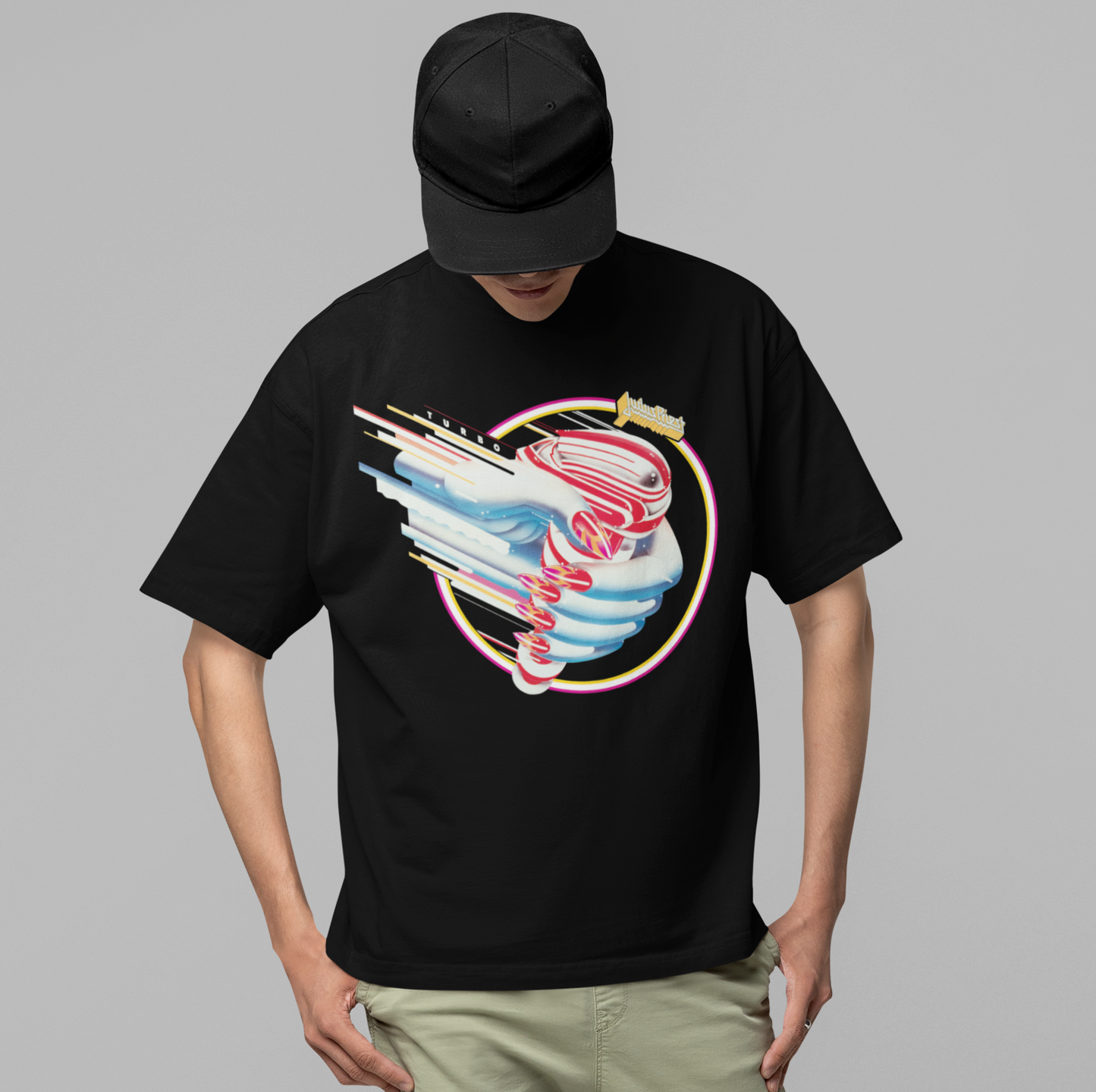 Stakes Judas Priest - Turbo Hand Jumbo Print T-Shirt [Apparel]