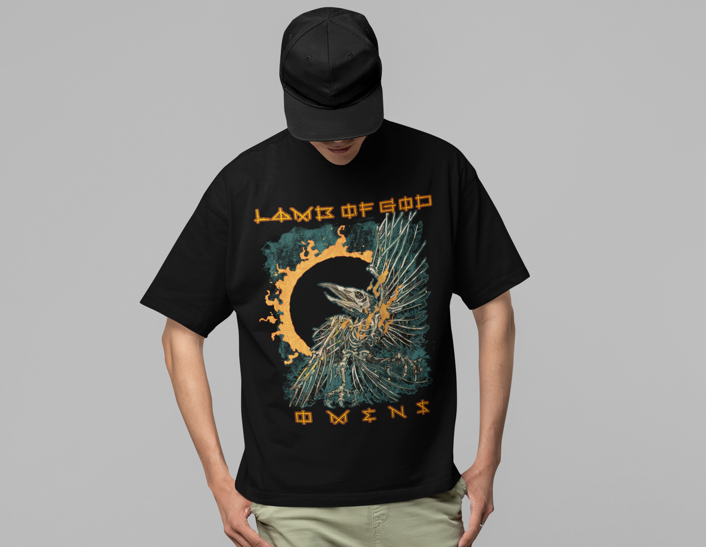 Stakes Lamb Of God - Omens Album Cover Jumbo Print T-ShirtT-Shirt [Apparel]