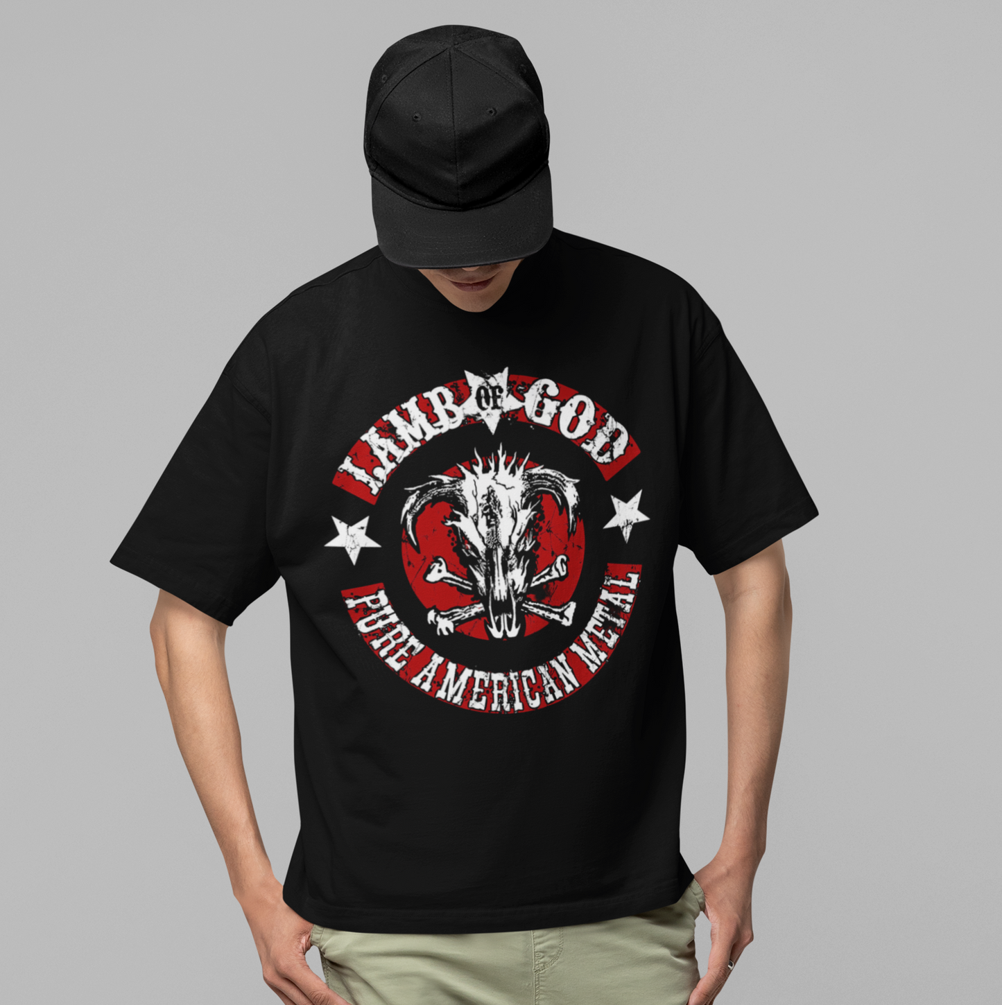 Stakes Lamb Of God - Pure American Metal Jumbo Print T-ShirtT-Shirt [Apparel]