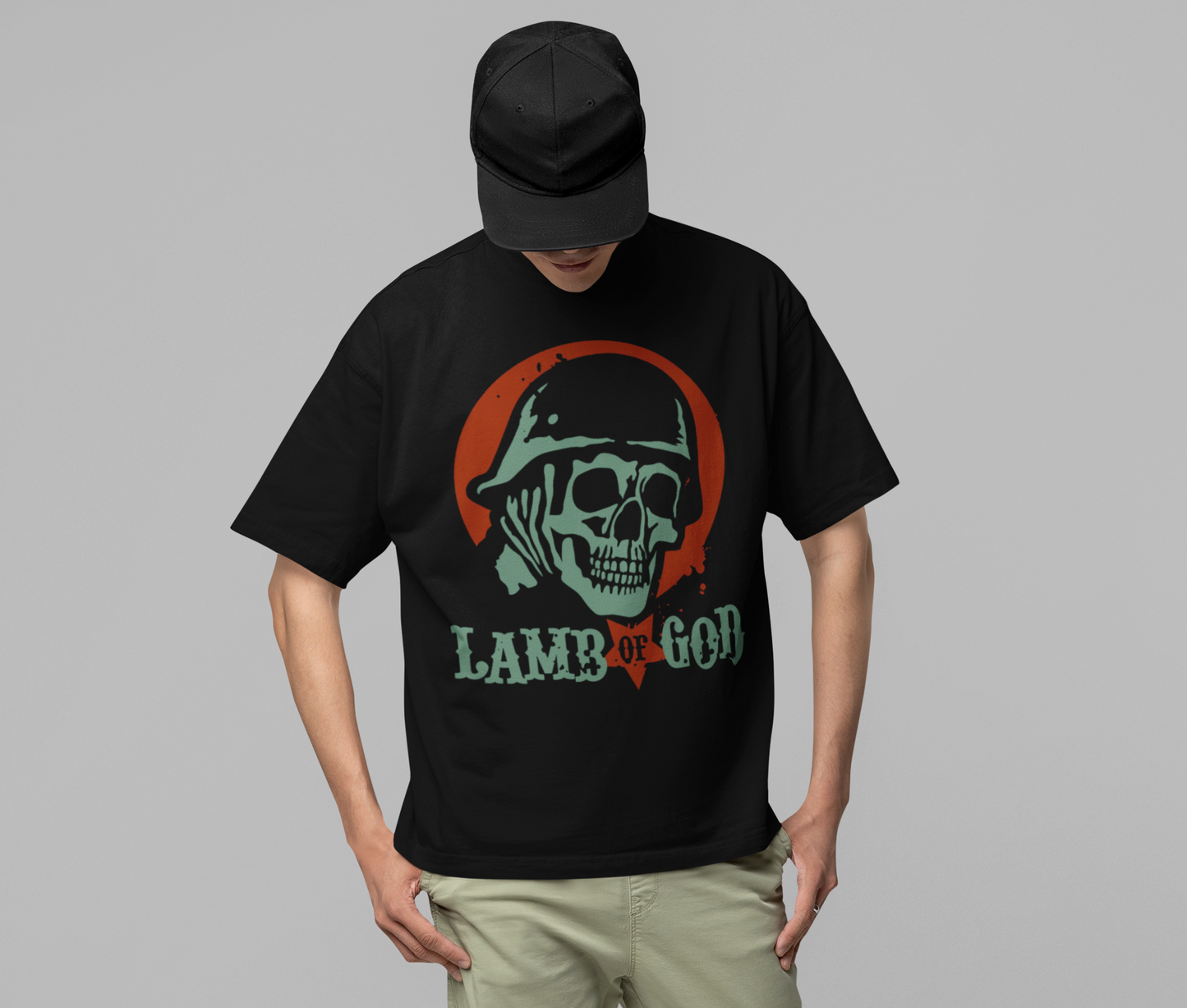 Stakes Lamb Of God - Skeleton Army Jumbo Print T-ShirtT-Shirt [Apparel]