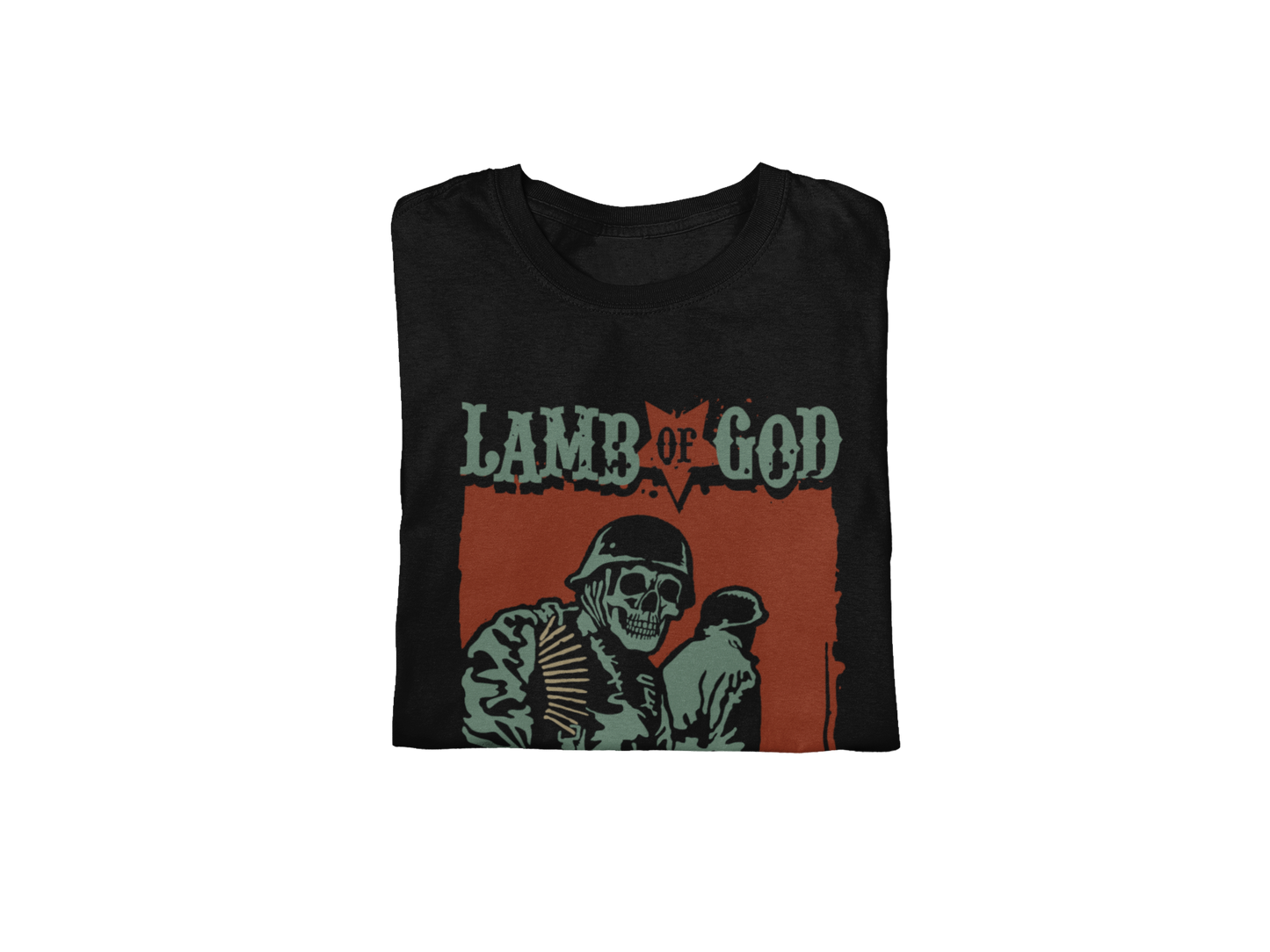Stakes Lamb Of God - Skeleton Army Plato Quote Jumbo Print T-Shirt [Apparel]