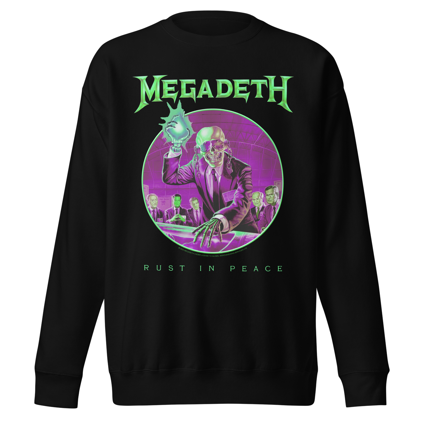 Stakes Megadeth Green Rust Jumbo Print Sweatshirt [Apparel]