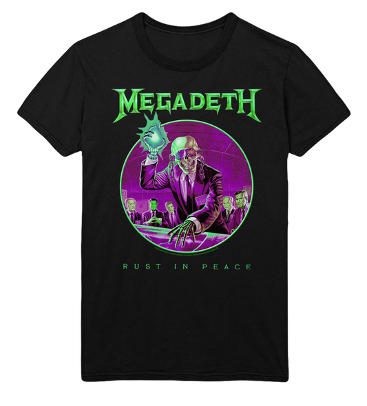 Stakes Megadeth Green Rust Jumbo Print T-Shirt [Apparel]