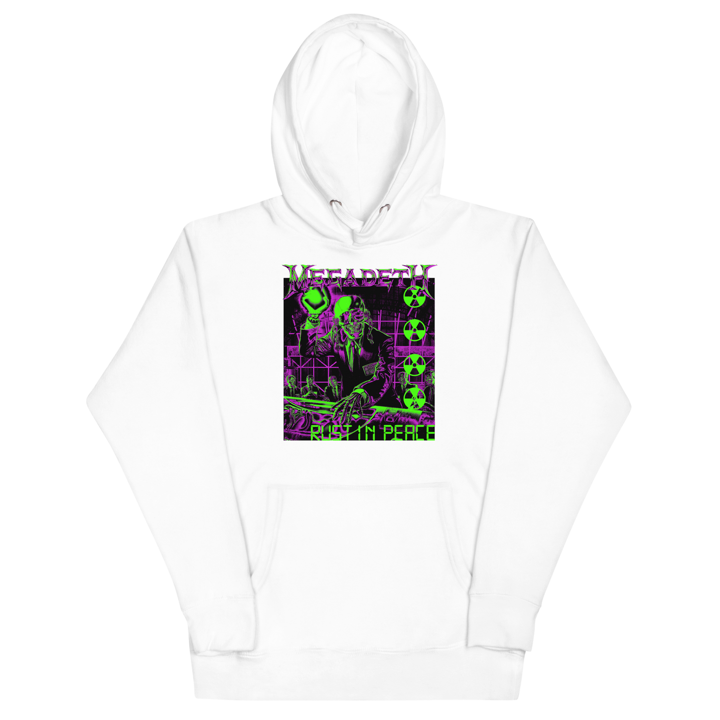 Stakes Megadeth Neon Rust in Peace Classic Hoodie [Apparel]
