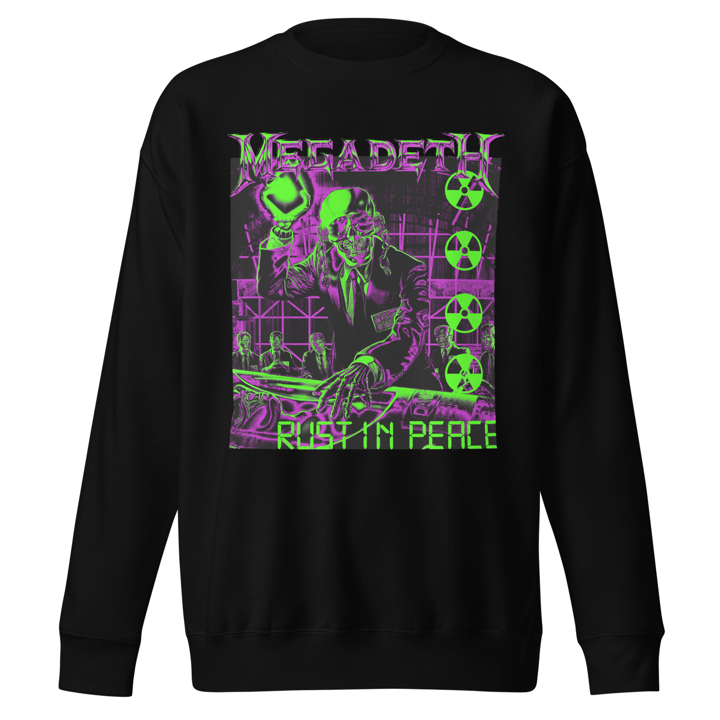 Stakes Megadeth Neon Rust Jumbo Print Sweatshirt [Apparel]