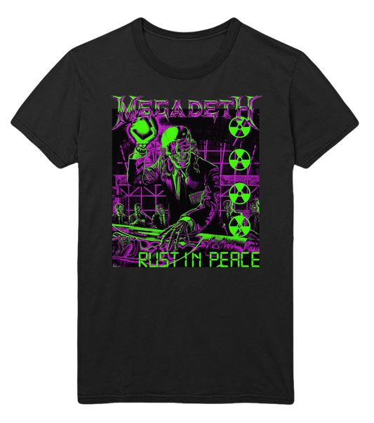 Stakes Megadeth Neon Rust Jumbo Print T-Shirt [Apparel]