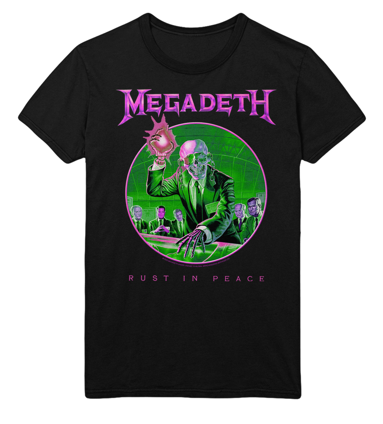 Stakes Megadeth Purple Rust Jumbo Print T-Shirt [Apparel]