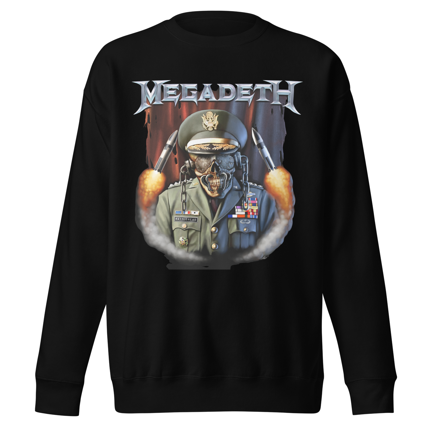 Stakes MegaDeth - Rattlehead Vic Jumbo Print Sweatshirt [Apparel]
