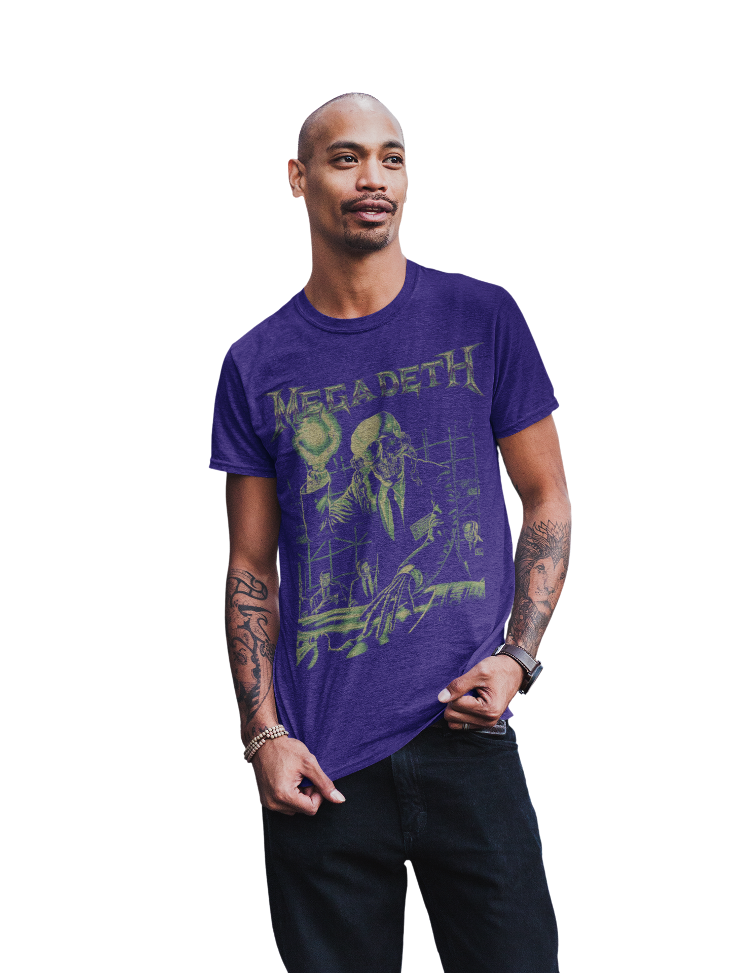 Stakes MegaDeth - See No Evil Jumbo Print T-Shirt [Apparel]