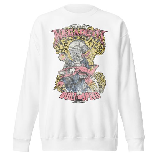Stakes MegaDeth - Vintage Built for Speed Jumbo Print Sweatshirt [Apparel]