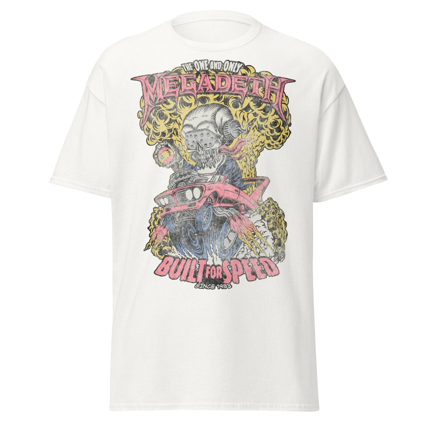 Stakes MegaDeth - Vintage Built for Speed Jumbo Print T-Shirt [Apparel]
