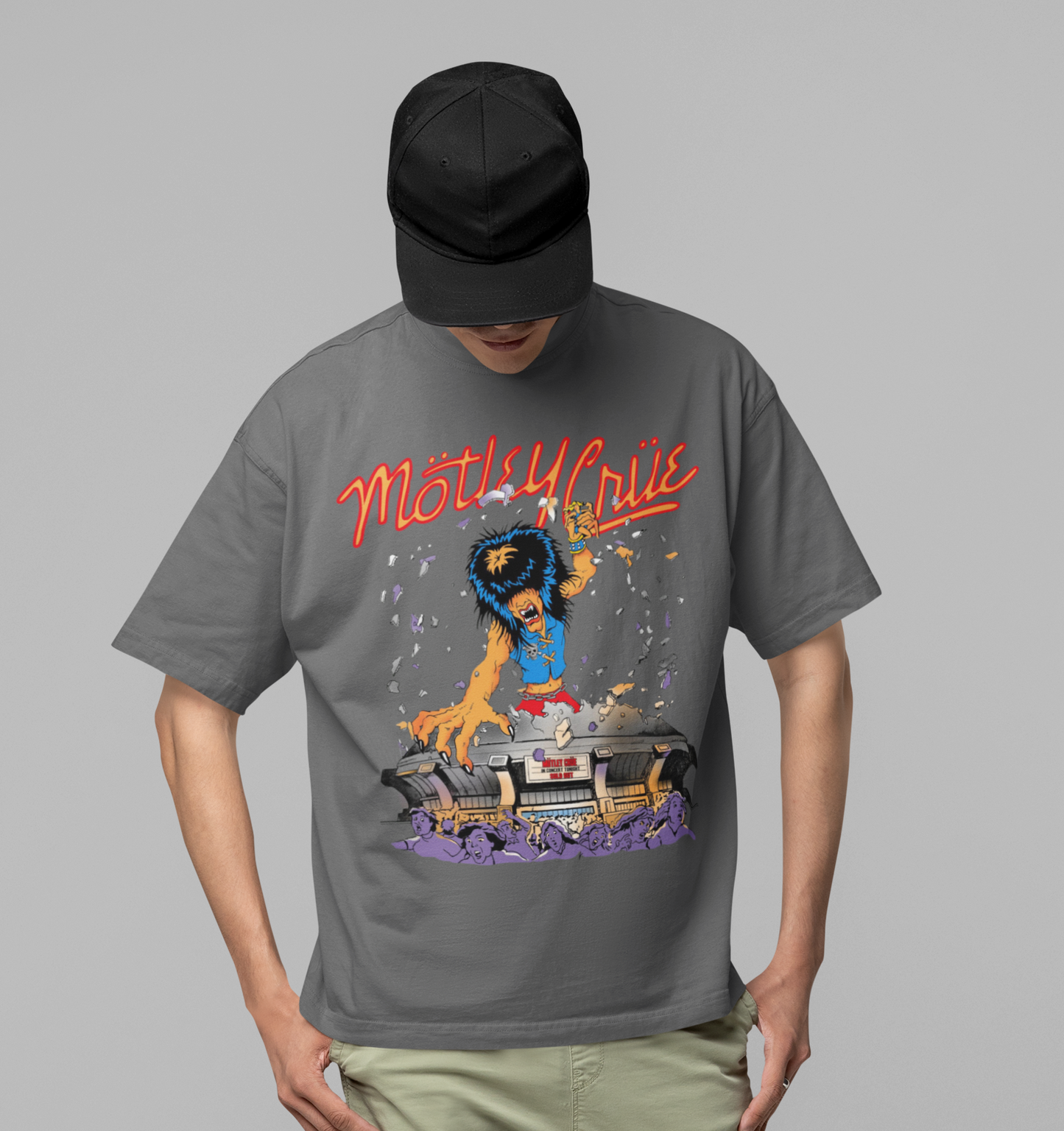 Stakes Motley Crue Allister Dome Jumbo Print T-shirt [Apparel]
