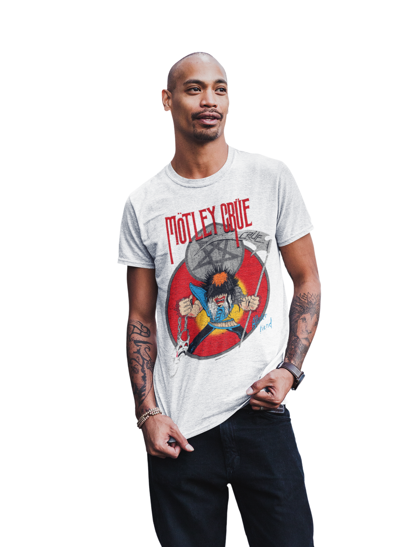 Stakes Motley Crue Allister Reaper Jumbo Print T-shirt [Apparel]