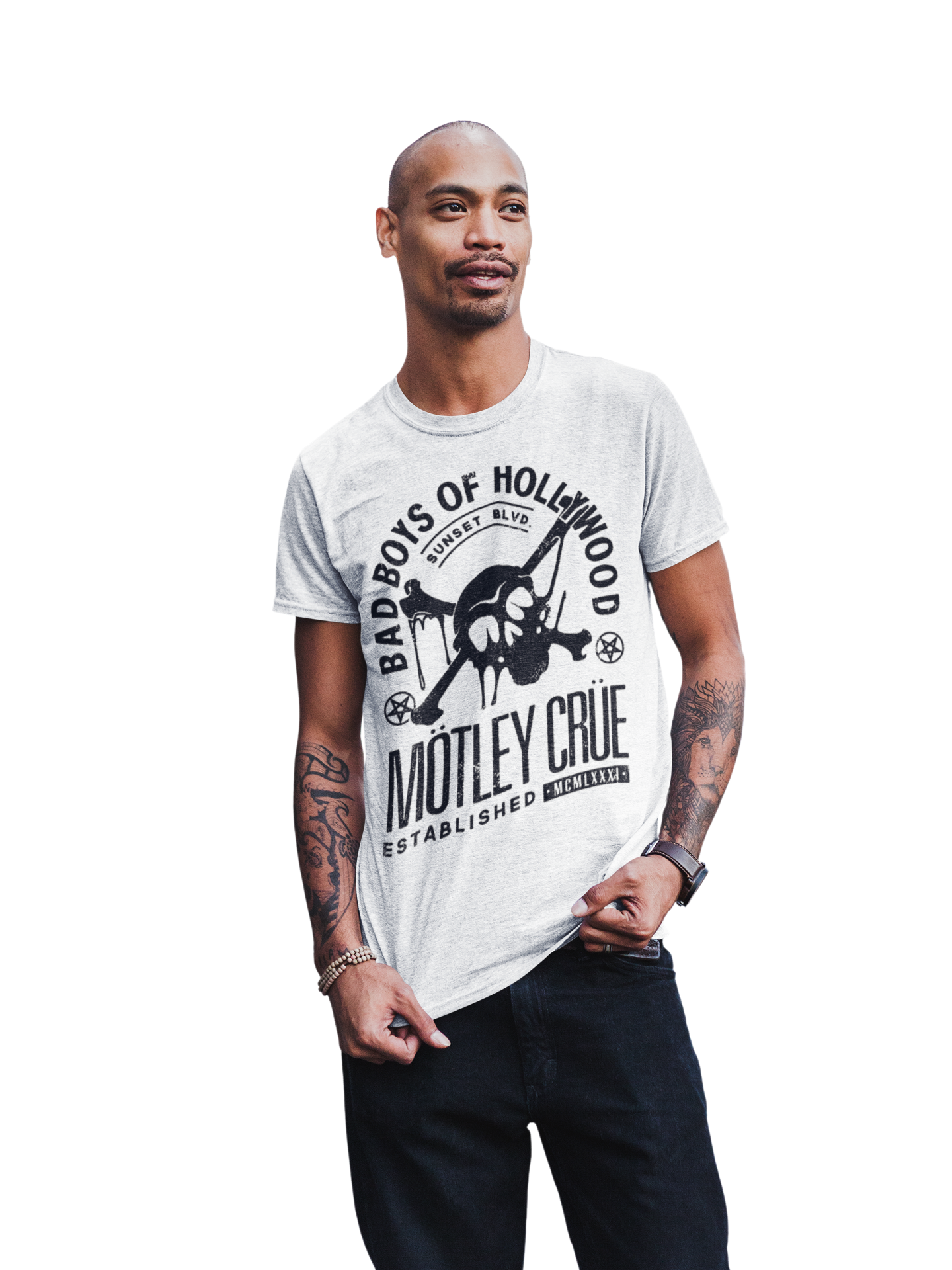 Stakes Motley Crue Bad Boys of Hollywood Jumbo Print T-shirt [Apparel]