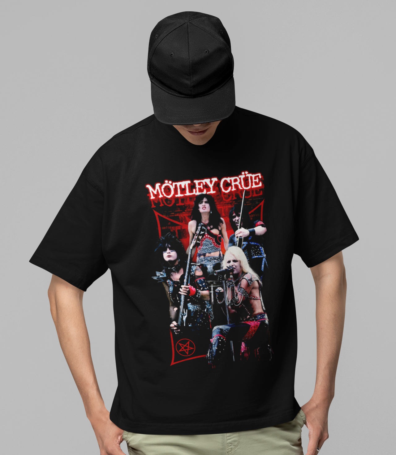 Stakes Motley Crue Live Jumbo Print T-shirt [Apparel]