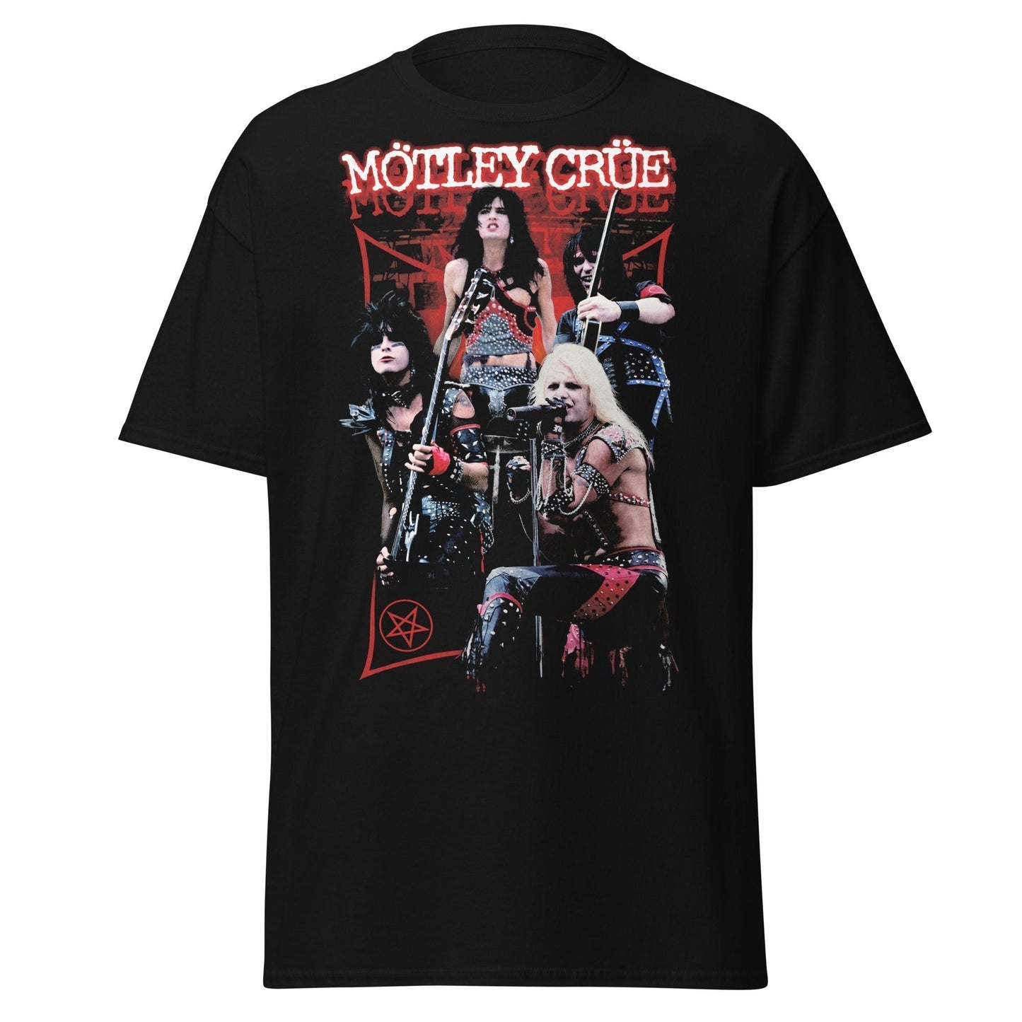 Stakes Motley Crue Live Jumbo Print T-shirt [Apparel]