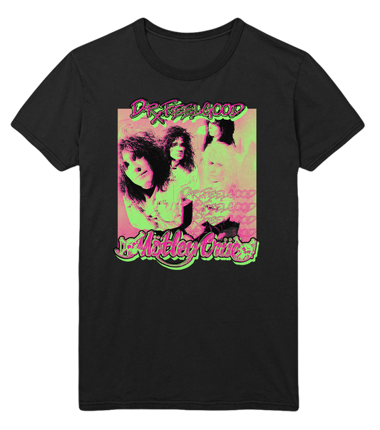Stakes Motley Crue Neon Trip Dr. Feelgood Jumbo Print T-Shirt [Apparel]