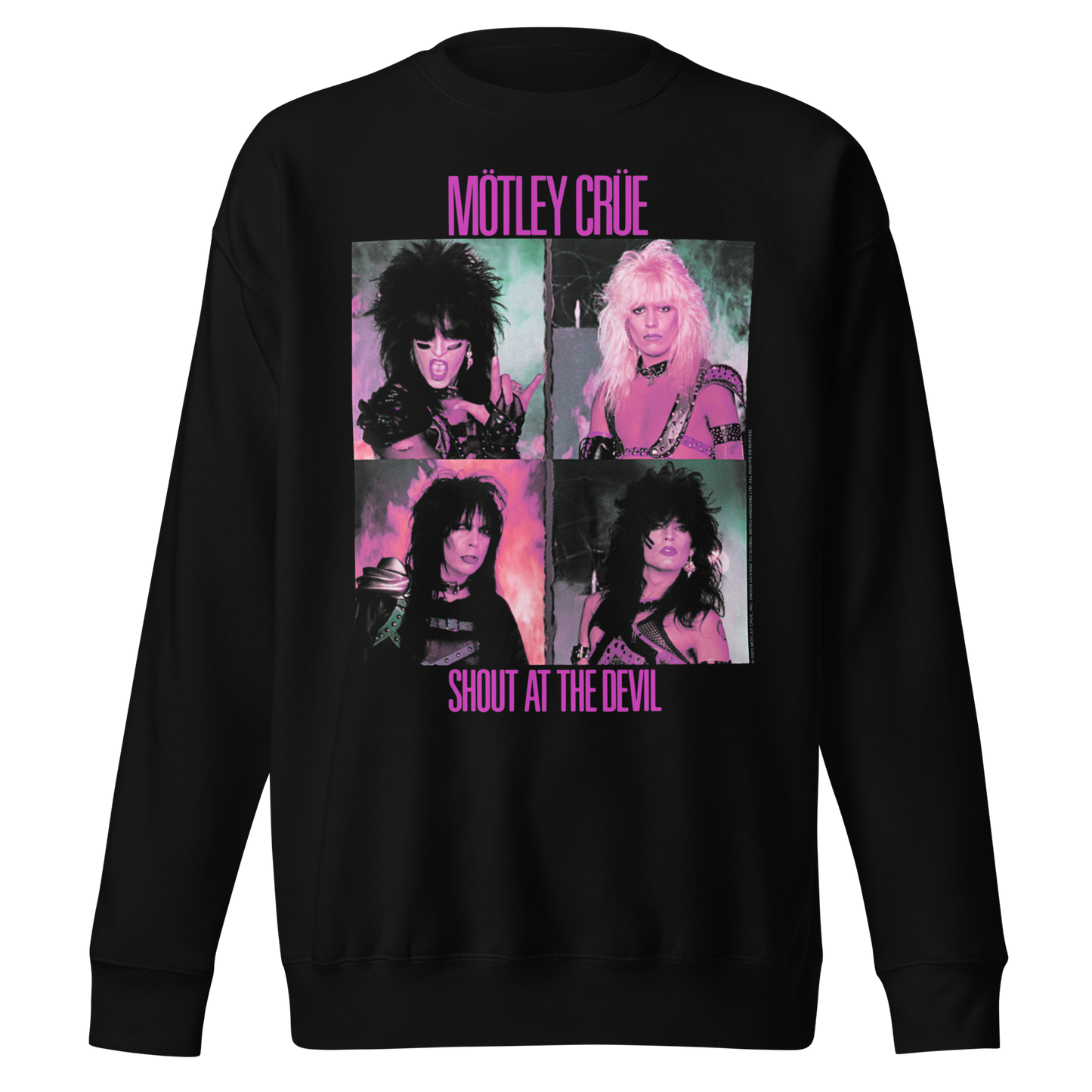Stakes Motley Crue Pink Shout Jumbo Print Sweatshirt [Apparel]
