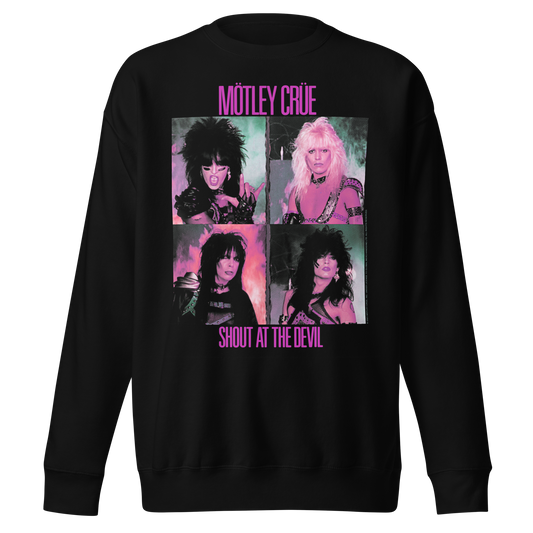 Stakes Motley Crue Pink Shout Jumbo Print Sweatshirt [Apparel]