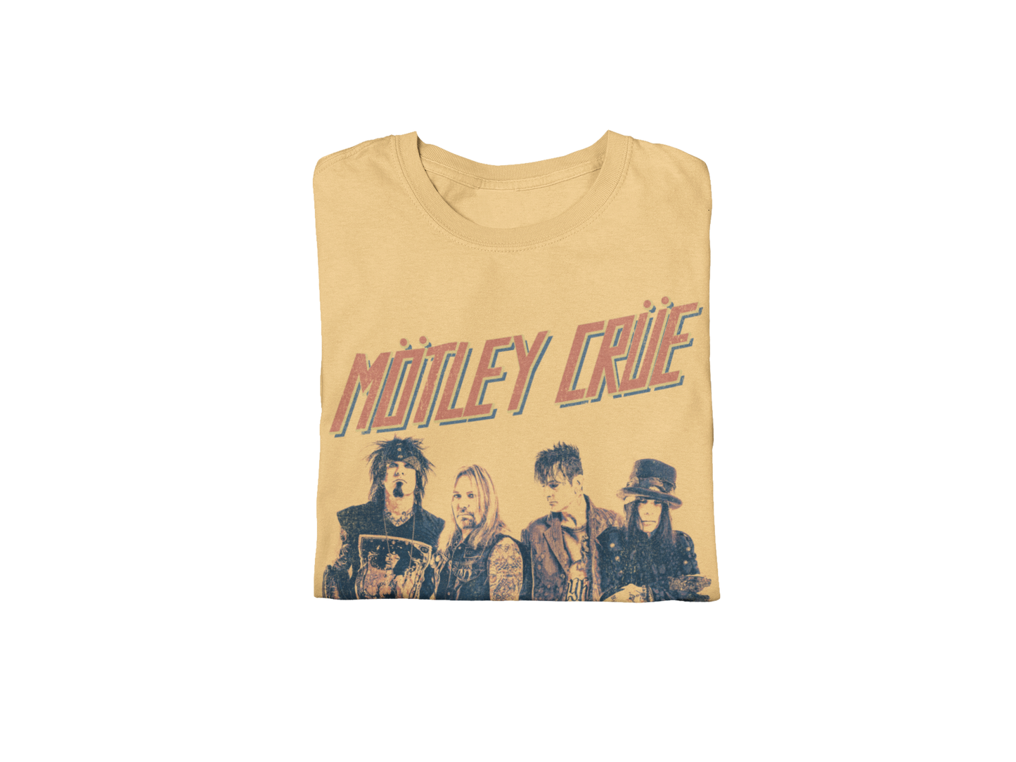 Stakes Motley Crue - Retro Boomin Jumbo Print T-Shirt [Apparel]