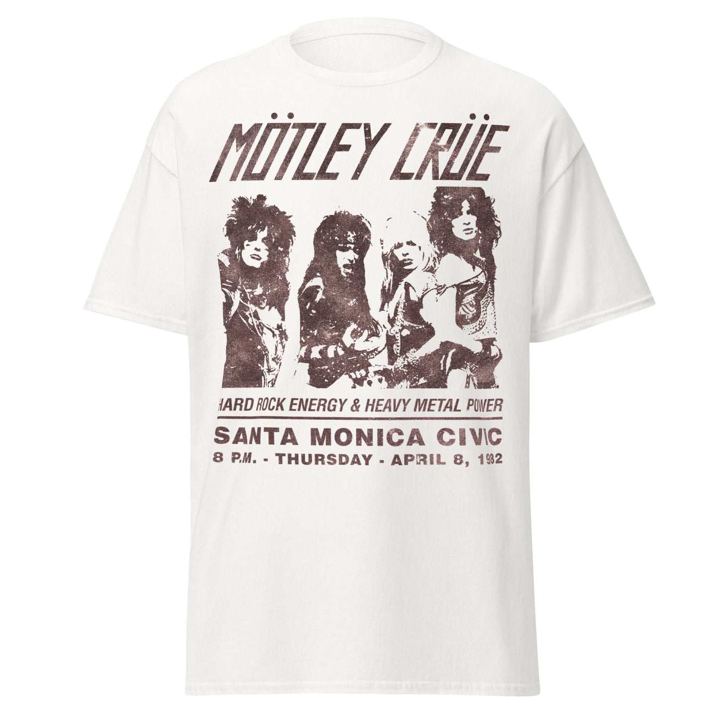 Stakes Motley Crue - Santa Monica Jumbo Print T-Shirt [Apparel]