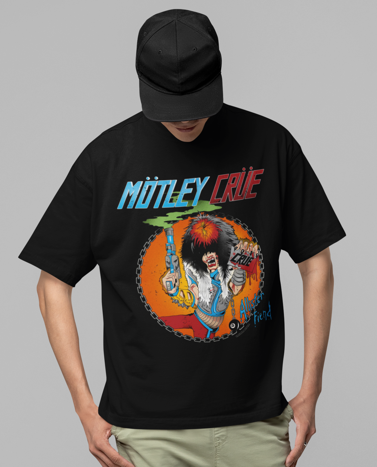 Stakes Motley Crue Smoking Allister Jumbo Print T-shirt [Apparel]