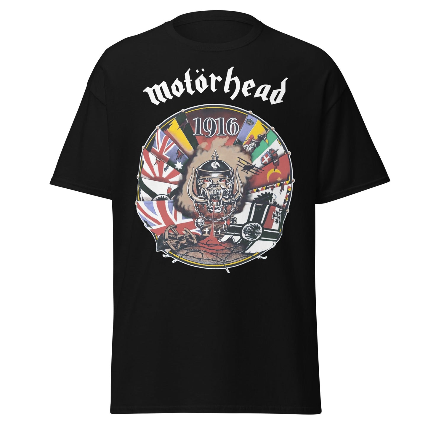 Stakes Motorhead - Vintage 1916 Jumbo Print T-Shirt [Apparel]