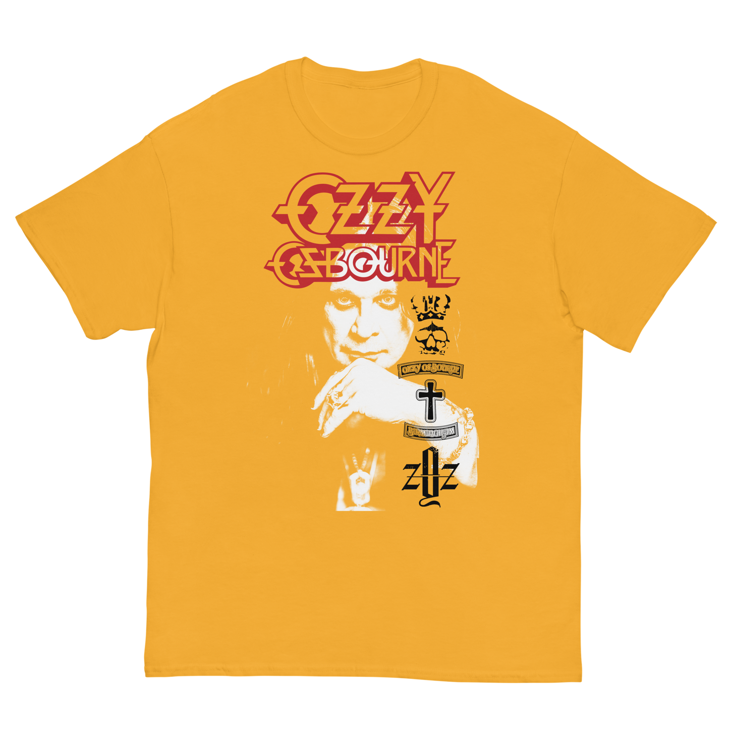 Stakes Ozzy Osbourne Holy Trinity Jumbo Print T-Shirt [Apparel]