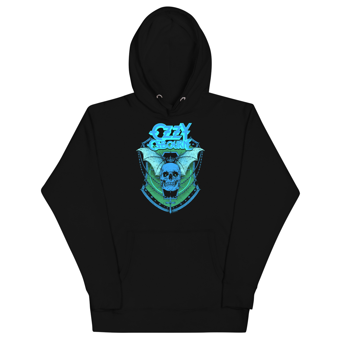Stakes Ozzy Osbourne Neon Blue Bat Classic Hoodie [Apparel]