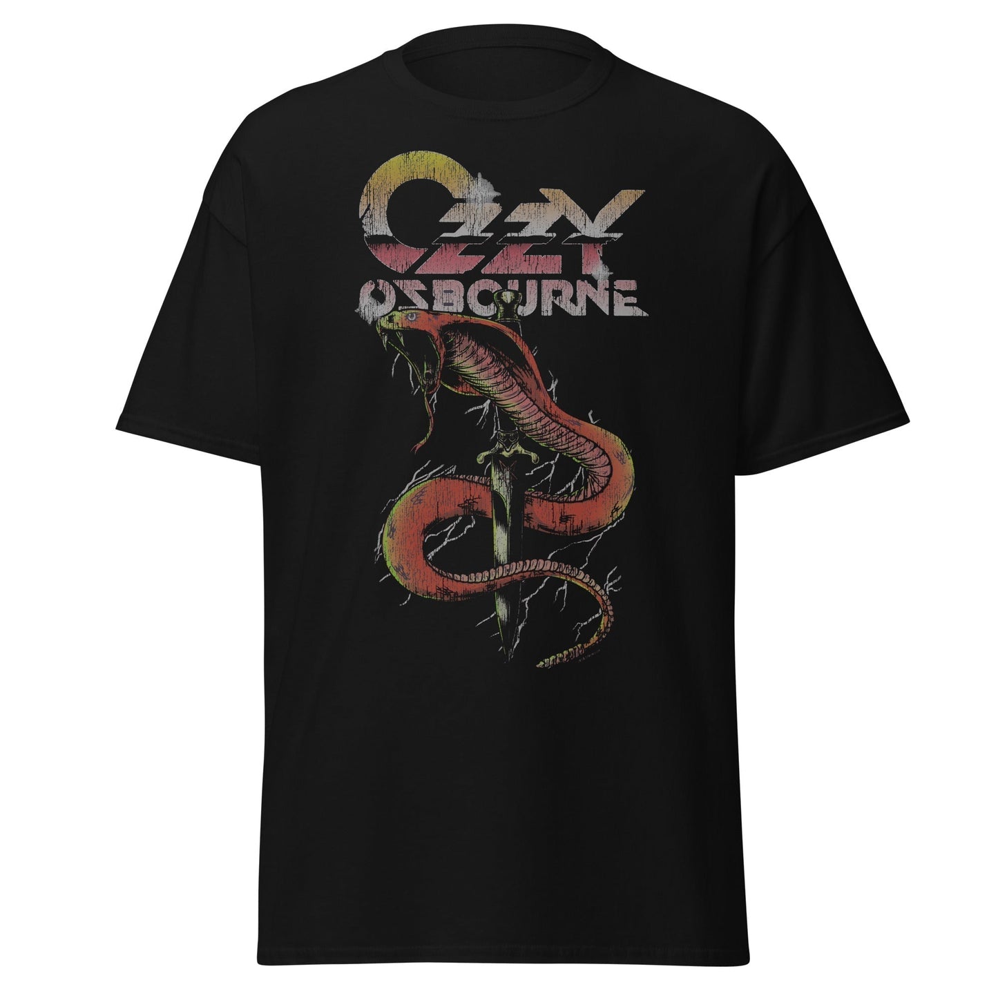 Stakes Ozzy Osbourne - Vintage Snake Bite Jumbo Print T-Shirt [Apparel]
