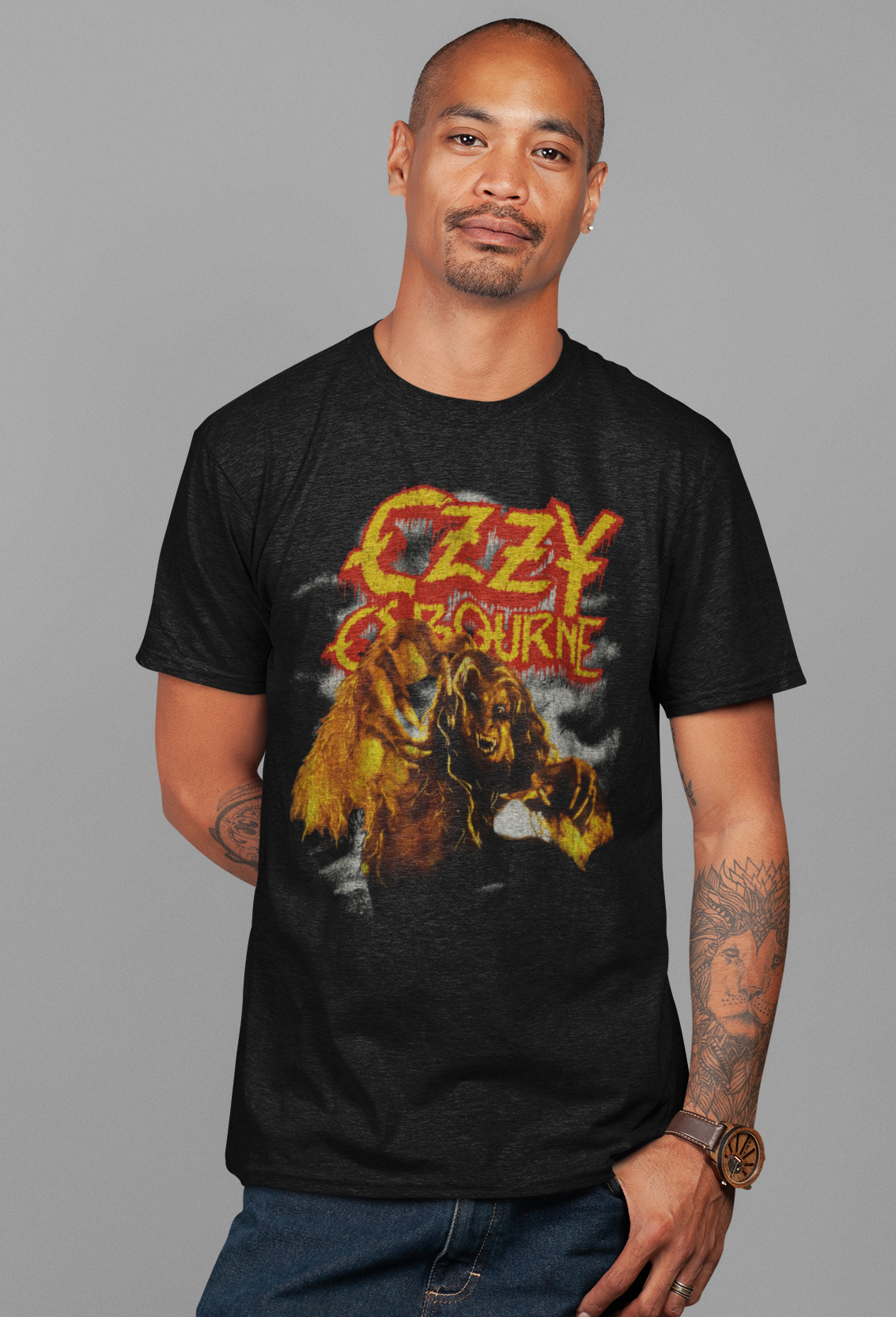 Stakes Ozzy Osbourne - Vintage Werewolf Jumbo Print T-Shirt [Apparel]