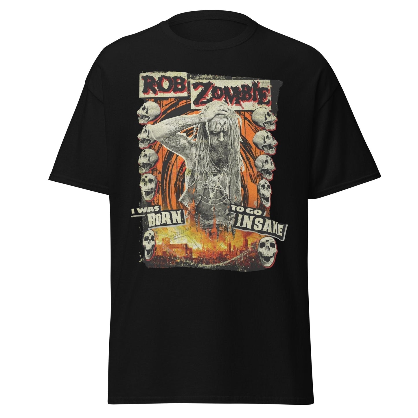 Stakes Rob Zombie Born Insane Jumbo Print T-Shirt [Apparel]