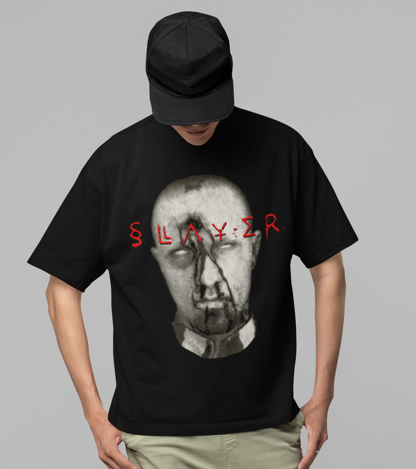 Stakes Slayer Blank Eyes Jumbo Print T-shirt [Apparel]