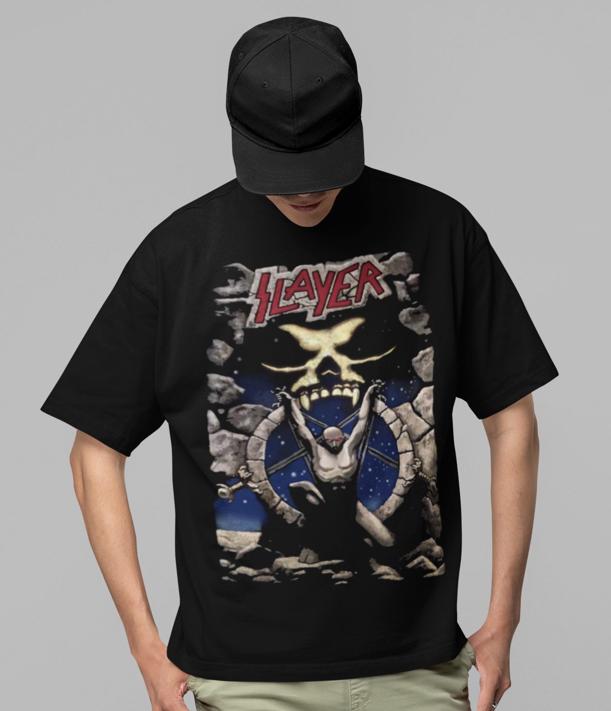 Stakes Slayer - Bow Down Jumbo Print T-Shirt [Apparel]