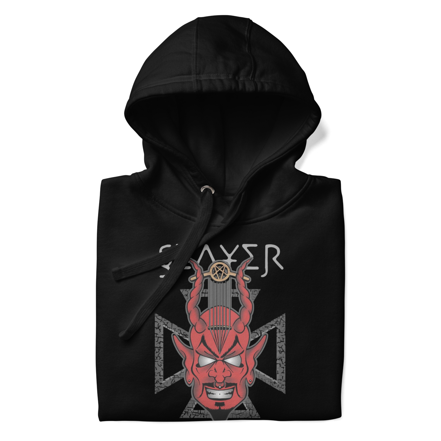 Stakes Slayer Devil's Horns Vintage Hoodie [Apparel]