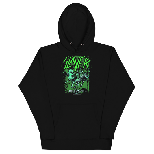 Stakes Slayer Neon Hell Awaits Classic Hoodie [Apparel]