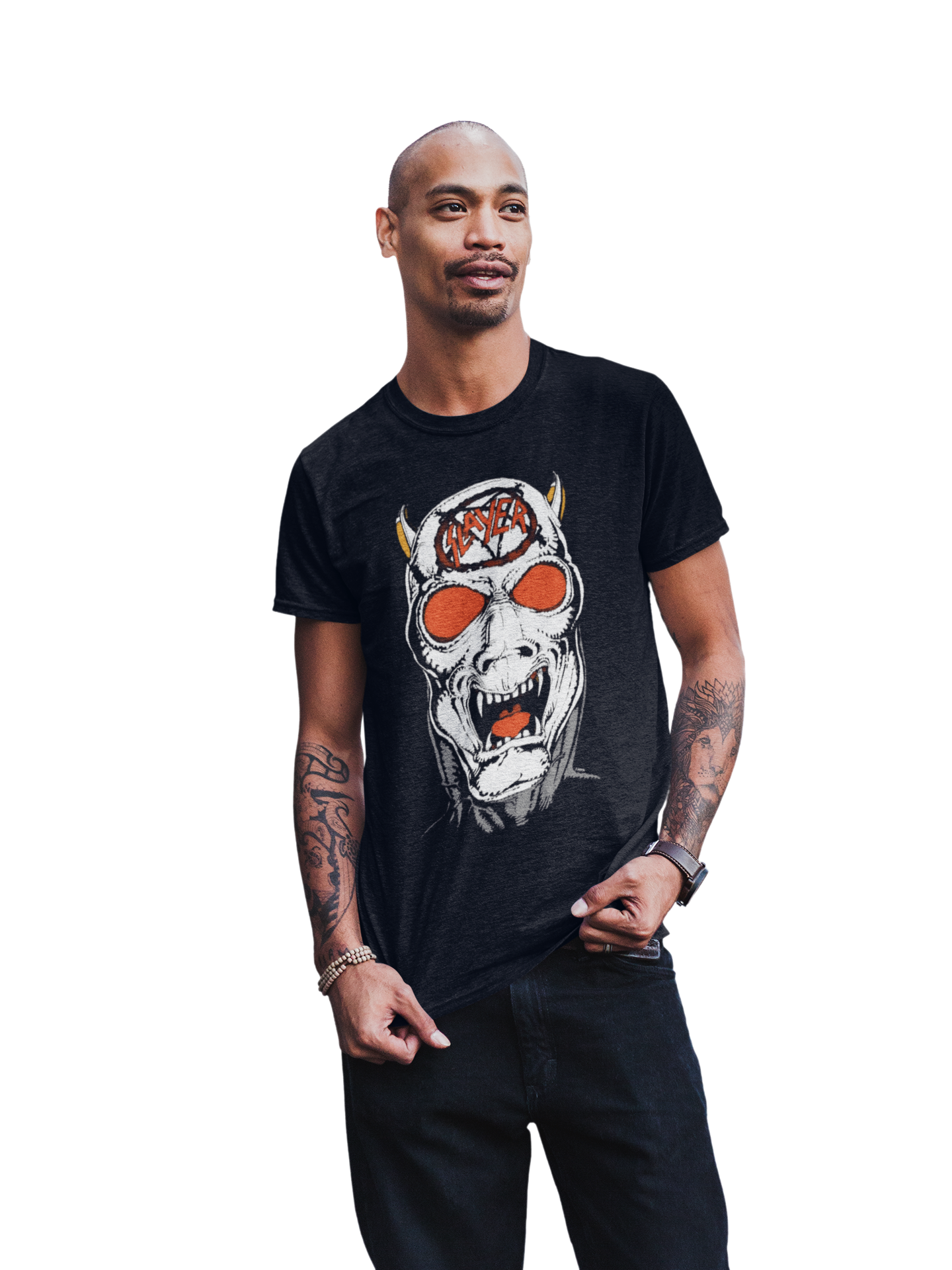 Stakes Slayer - Reign In Blood 86-87 Tour Vintage Jumbo Print T-Shirt [Apparel]