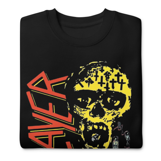 Stakes Slayer Vintage 1990 Season's In the Abyss Jumbo Print Sweatshirt [Apparel]