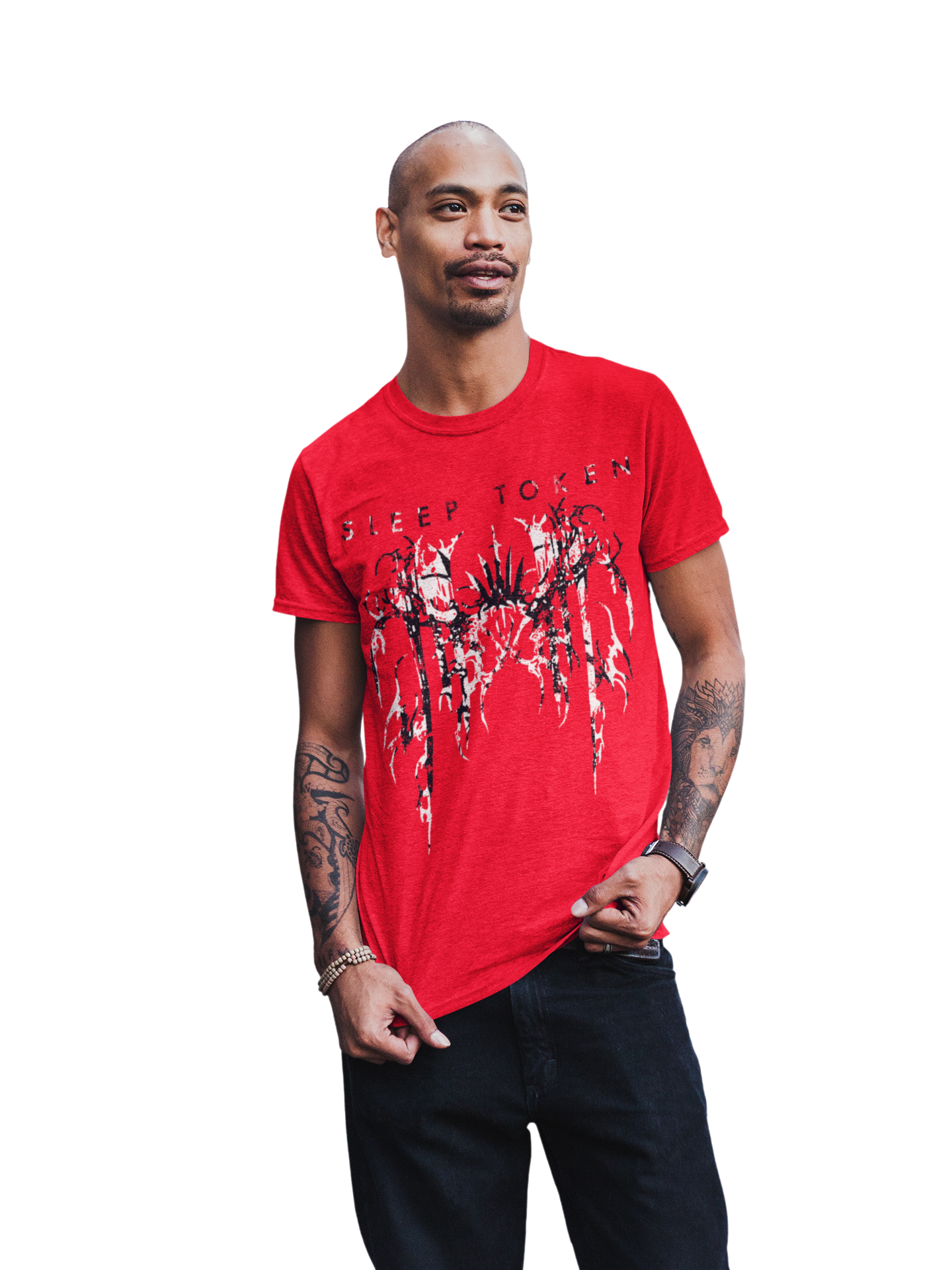 Stakes Sleep Token Drip Jumbo Print T-Shirt [Apparel]