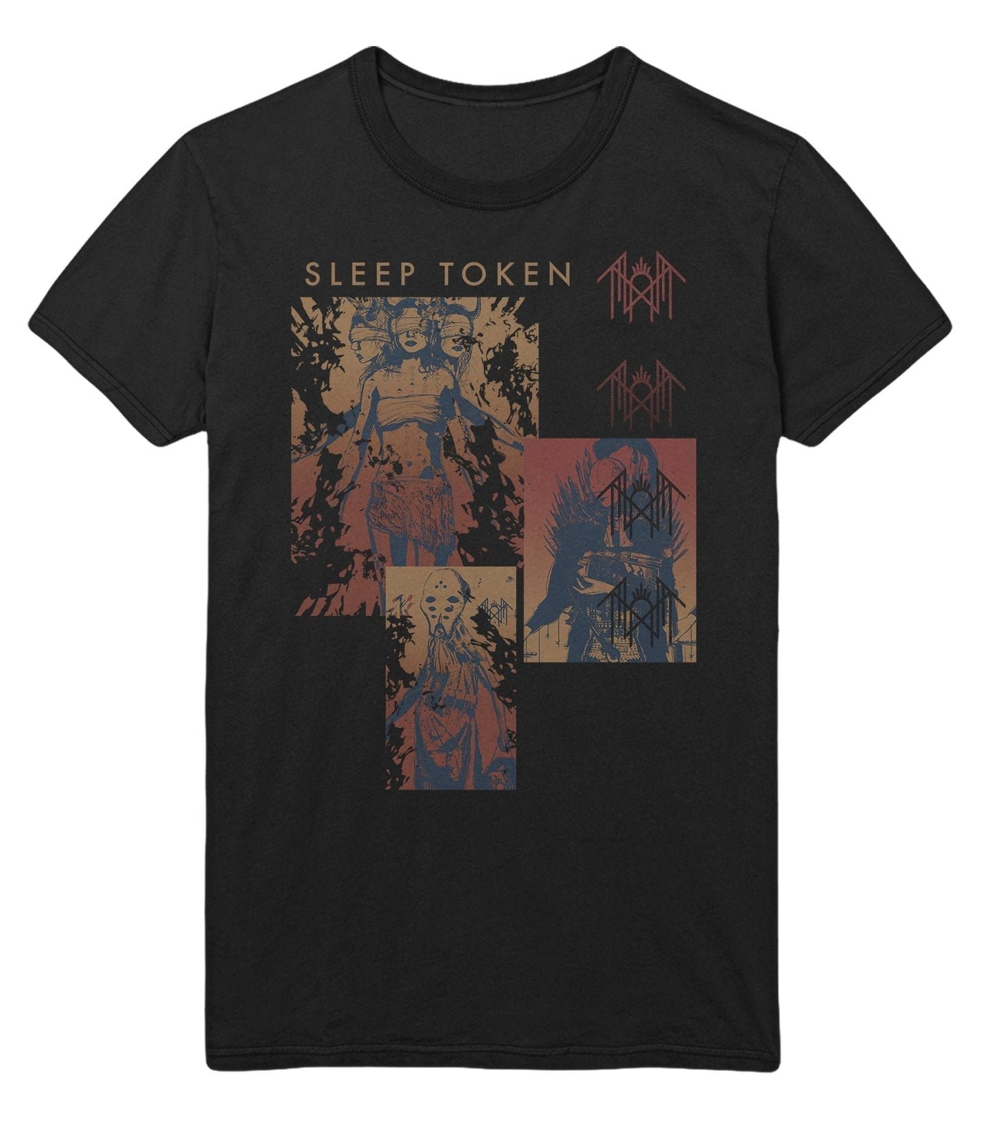 Stakes Sleep Token Multi Hit Jumbo Print T-Shirt [Apparel]