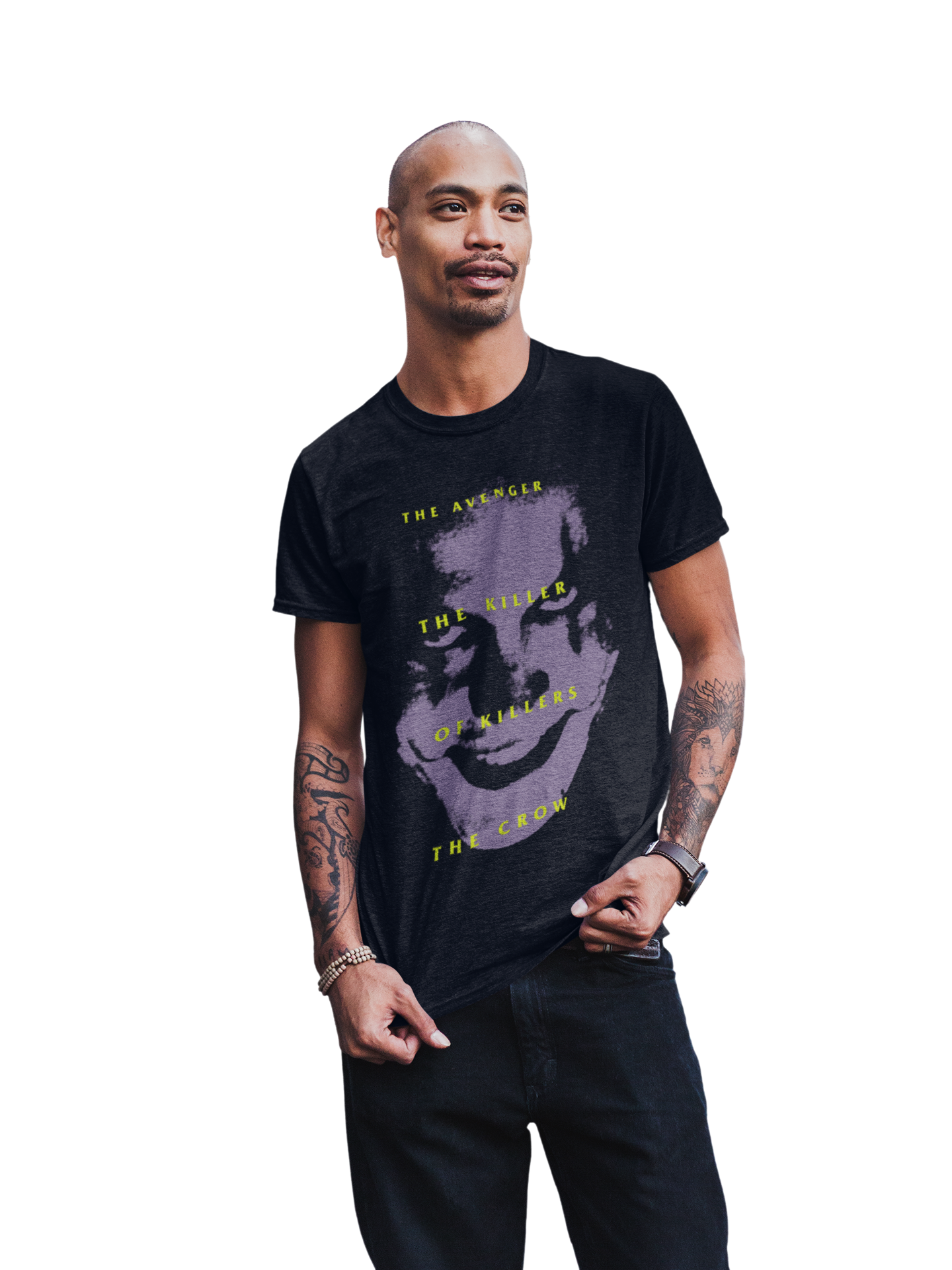 Stakes The Crow - Avenger Jumbo Print T-Shirt [Apparel]