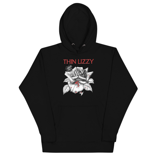 Stakes Thin Lizzy Black Rose Classic Hoodie [Apparel]