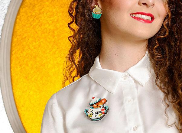 Sweet Mouse Brooch by Laliblue