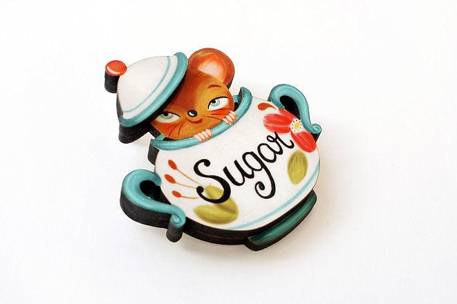 Sweet Mouse Brooch by Laliblue