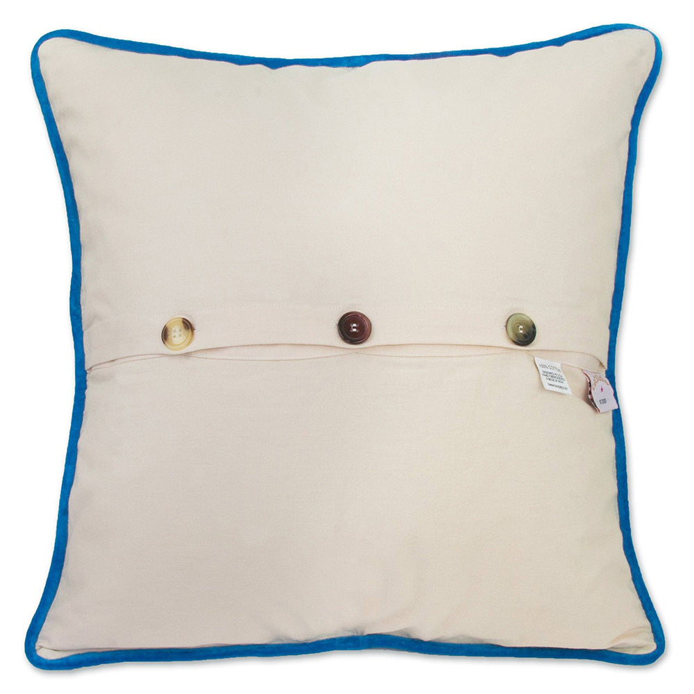 Tampa - St. Pete, FL Hand-Embroidered Pillow