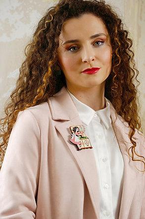 Tea Pin Up Brooch by Laliblue