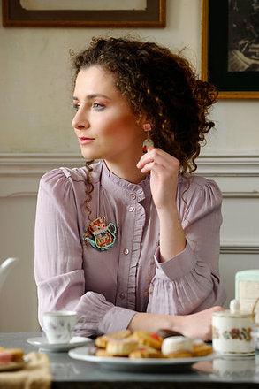 Teapot House Brooch by Laliblue
