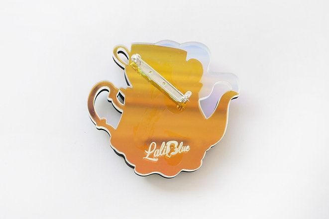 Teapot House Brooch by Laliblue