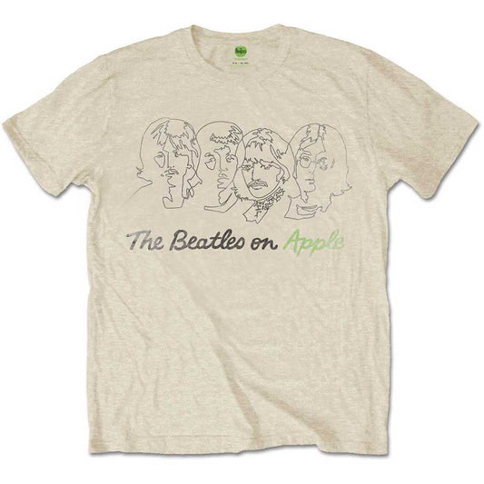 The Beatles Outline Faces on Apple [T-Shirt]